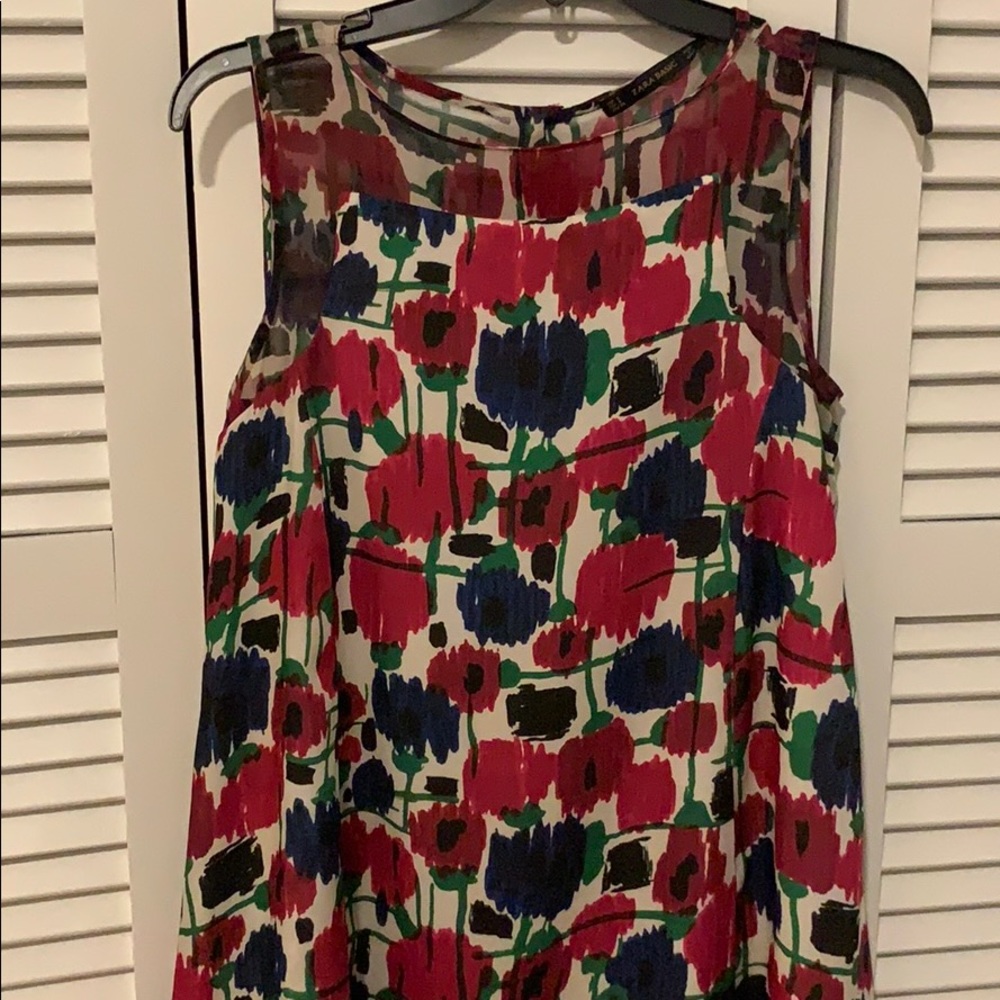 Comfy floral dress.